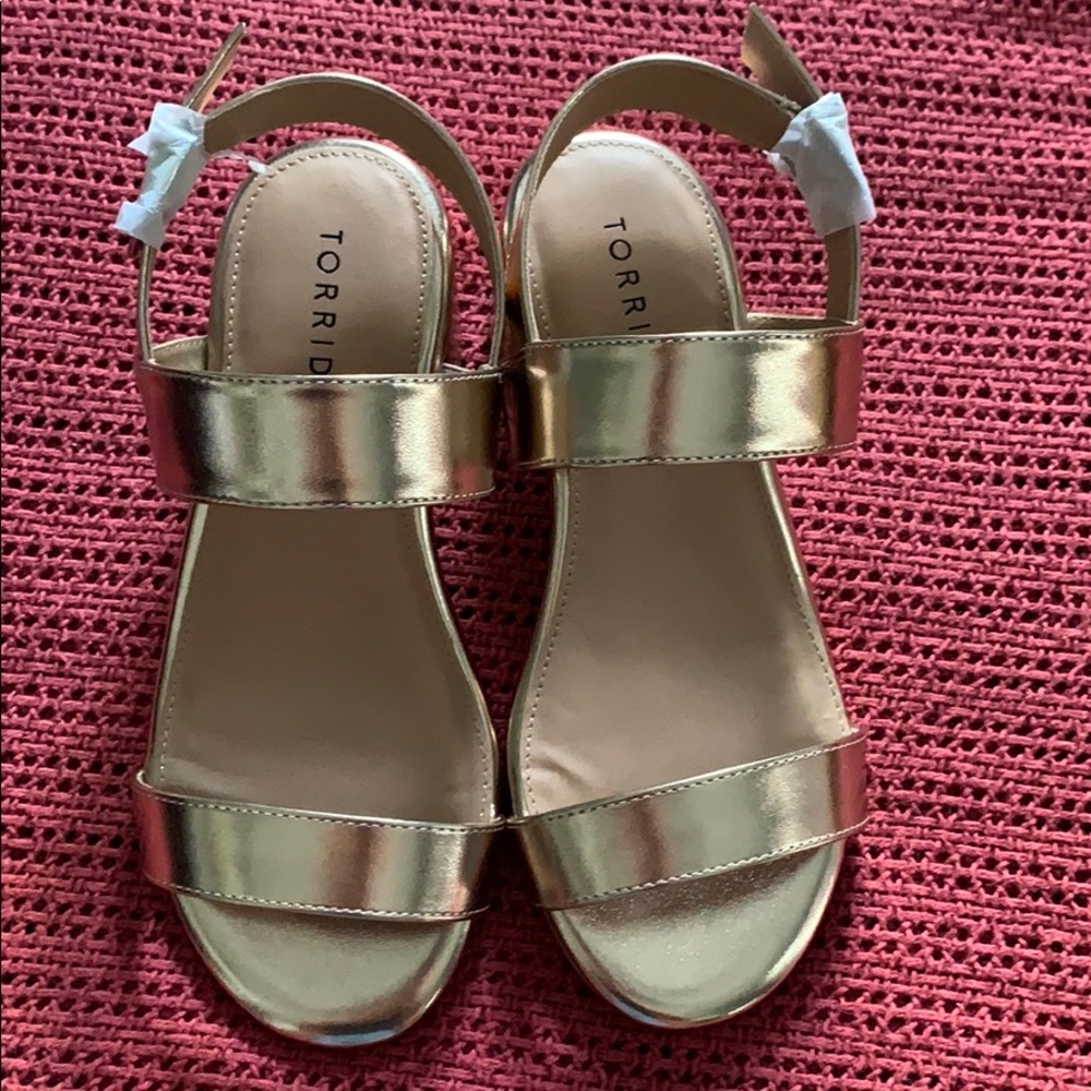 Torrid Gold Heels